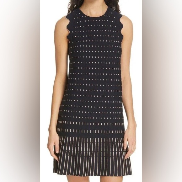 Ted Baker London Dresses & Skirts - NEW Ted Baker London Relioa Metallic Jacquard Dress w/ Scallop Details Cocktail